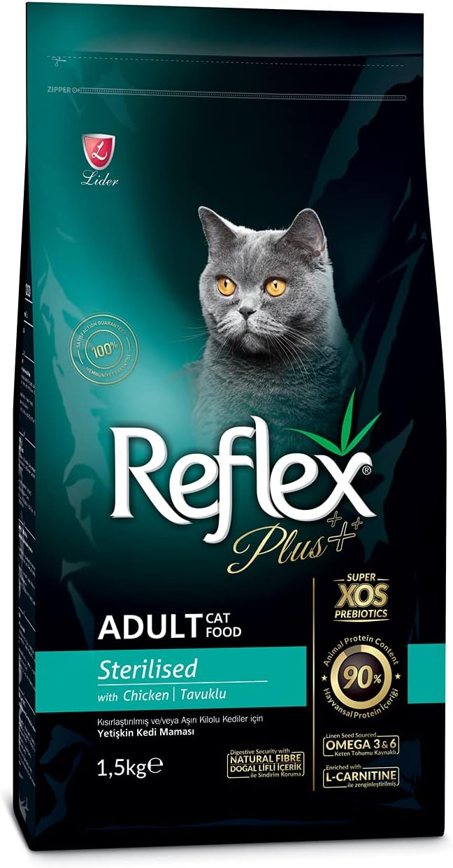 Reflex Plus Tavuklu Yetişkin Kısırlaştırılmış Kedi Kuru Maması 1.5 KG - Ana Görsel