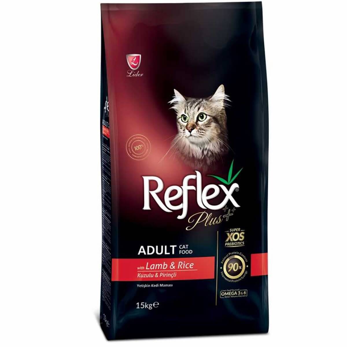 Reflex Plus Kuzu&Pirinç Yetişkin Kedi Kuru Maması 15 Kg - Ana Görsel