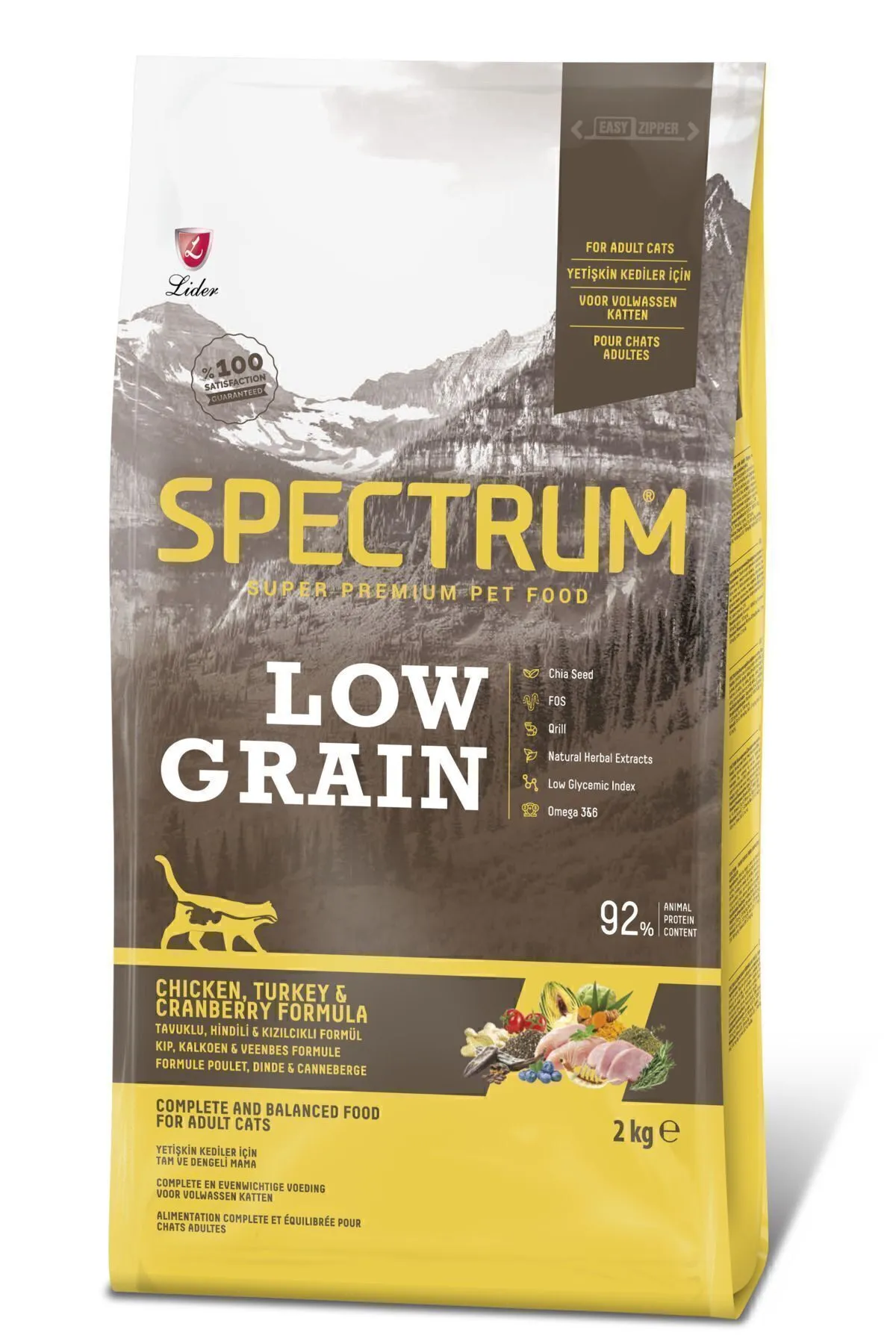 Spectrum LG Tavuk&Hindi Yetişkin Kedi 2 KG + 0.6 KG - Ana Görsel